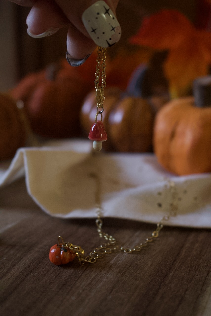 Pendentif porcelaine d'automne – Image 3