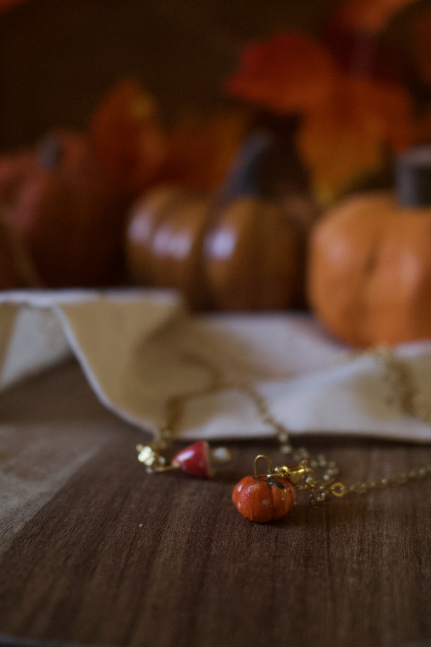 Pendentif porcelaine d'automne – Image 4